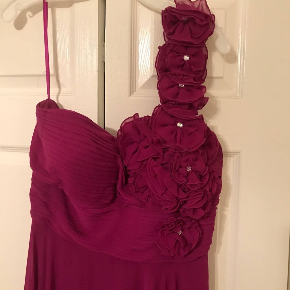 Magenta prom dress!